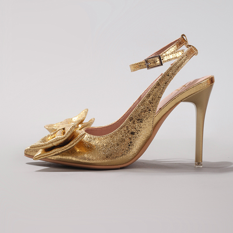 Elegant Bowknot Pointed Toe Pu - đánh giá và giá Summer Clothing Brands